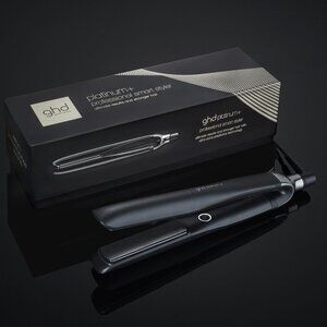 GHD Platinum+ Flat Iron (1 inch plate) Black with pouch.